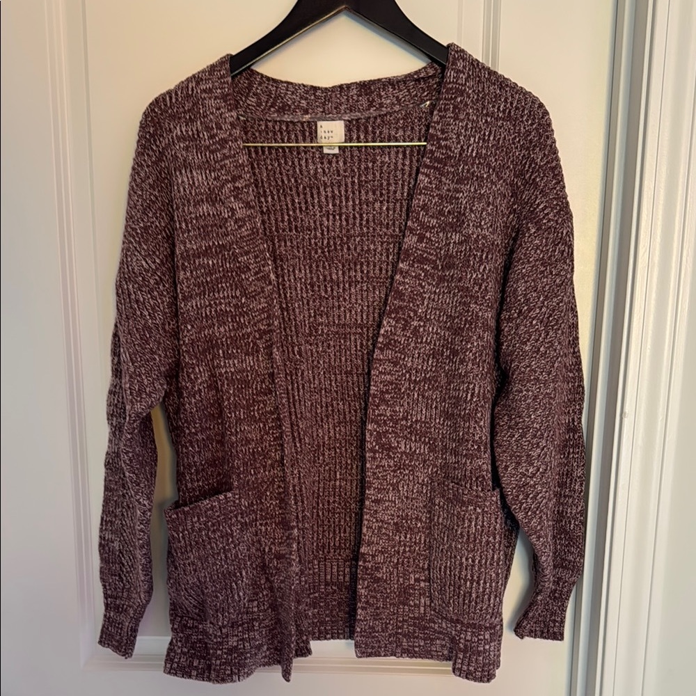 Cozy Maroon Knit Sweater